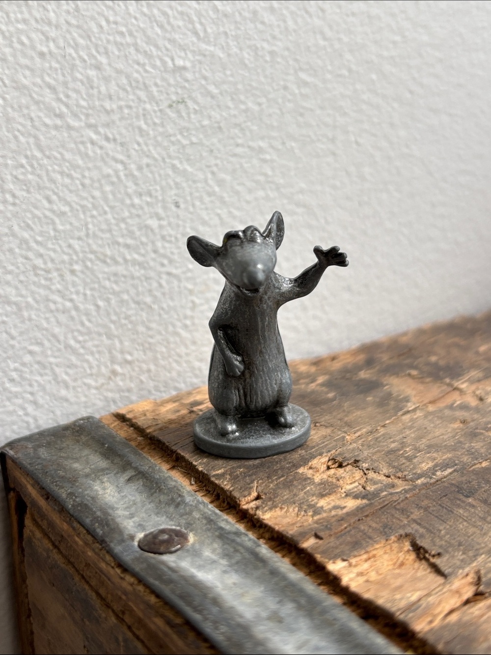 Handmade Pewter Disney Pixar ratatouille Mouse Figurine Monopoly token